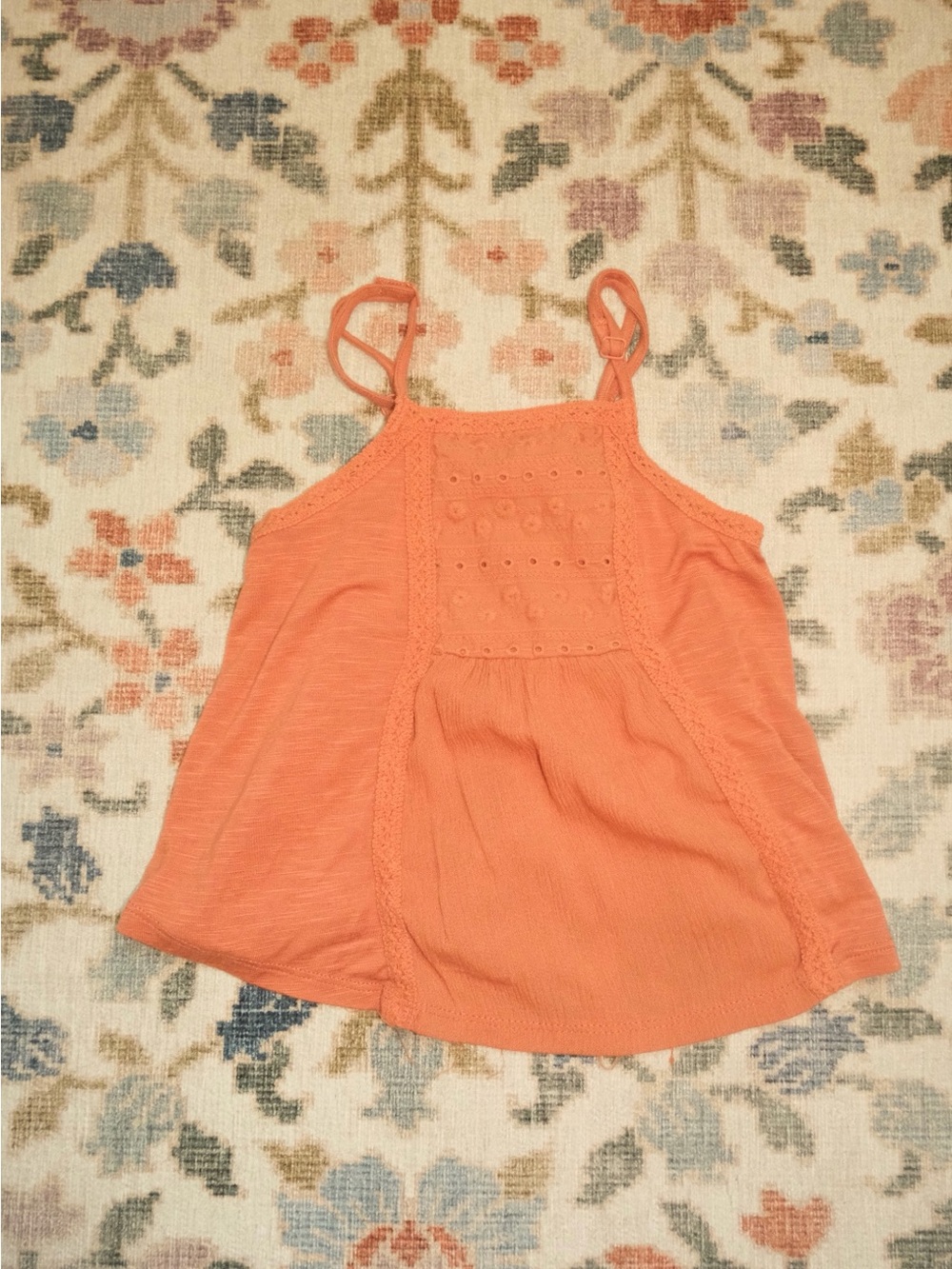 art class Coral Orange Spaghetti-Strap Tank Top